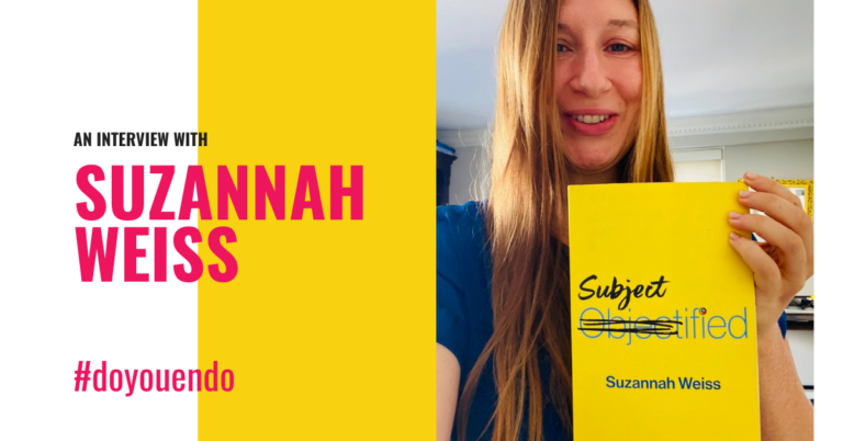 Suzannah Weiss holding her book subjectified